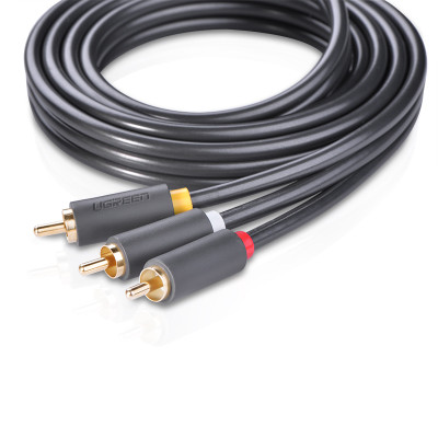 Cáp AV hoa sen 3 đầu RCA dài 3m Ugreen AV105 10526 - Hàng chính hãng