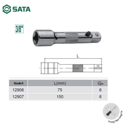 Đầu nối có chốt khóa 3/8" di 6" - 12907 SATA