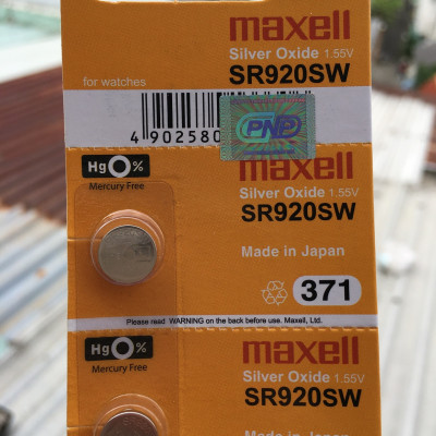 Pin Maxell Silver Oxide 1.55V SR920SW 371
