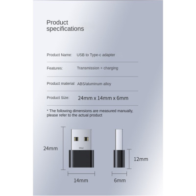 Đầu chuyển OTG USB Type C sang USB Full size Type-C Male to USB Female - Hàng Nhập Khẩu - Giao Màu Ngẫu Nhiên