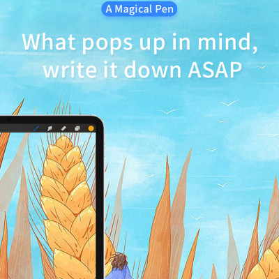 Bút cảm ứng stylus thông minh đầu bút siêu mịn mượt hiệu WIWU Pencil Max cho iPad / iPhone / Smartphone / Macbook / Tablet Thời lượng pin lên tới 12h sử dụng - hàng nhập khẩu