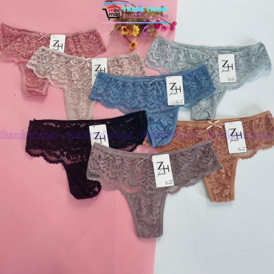 Quần lọt khe nữ Thái Lan ZH  683 free size L, chất ren mềm mại, co giản 4 chiều, mặc thoải mái