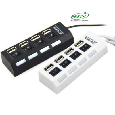  Thiết bị chia cổng USB 4 cổng có công tắc - HÀNG CHÍNH HÃNG