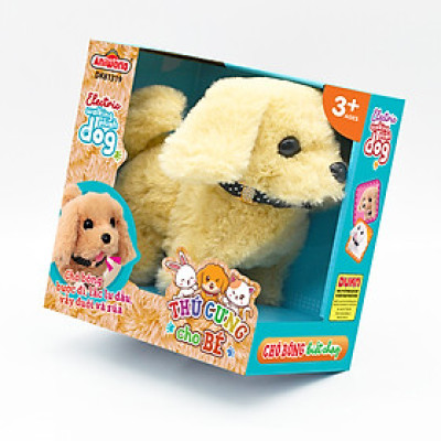 Đồ chơi Duka: Thú cưng cho bé - Chó bông biết chạy DK81319 ( Màu ngẫu nhiên )