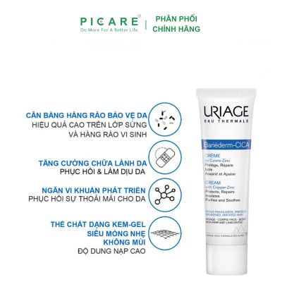 Kem Dưỡng Cho Da Kích Ứng Uriage Bariederm Cica Creme 15ml