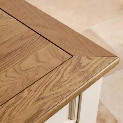 Bàn Làm Việc Shutter Gỗ Sồi Ibie OTDSHUO - Trắng (145 x 60 cm)