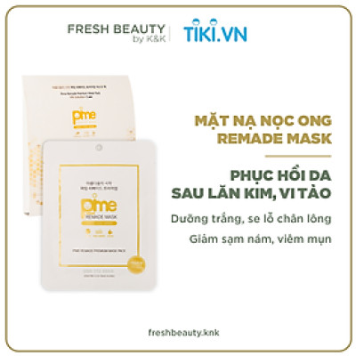 Mặt nạ tế bào gốc nọc ong Pime Remade Pre Mask cấp ẩm, dưỡng trắng, mờ thâm, tái tạo phục hồi da 1M