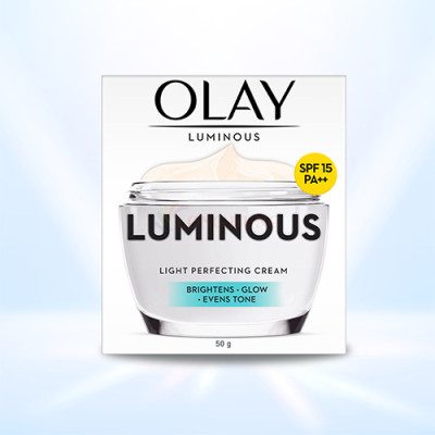 Kem dưỡng trắng da ban ngày Olay Luminous Light Perfecting Cream SPF 15 PA++ (50g) - Hàng chính hãng