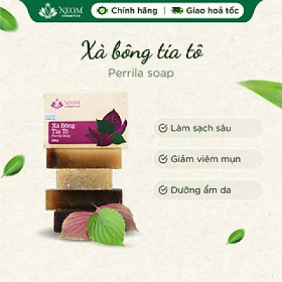 Xà Bông Tía Tô Dưỡng Da Tự Nhiên Cao Cấp - Perilla Soap