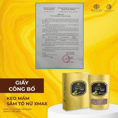 (tặng ủ môi đa năng) 5h kẹo mầm sâm tố nữ xmax Mychi