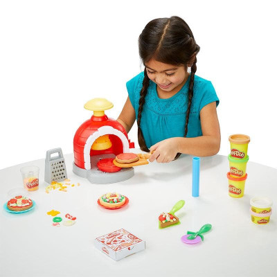 Bộ Đồ Chơi Bột Nặn Máy Làm Bánh Pizza Vui Nhộn - Playdoh F4373 (15 Chi Tiết)