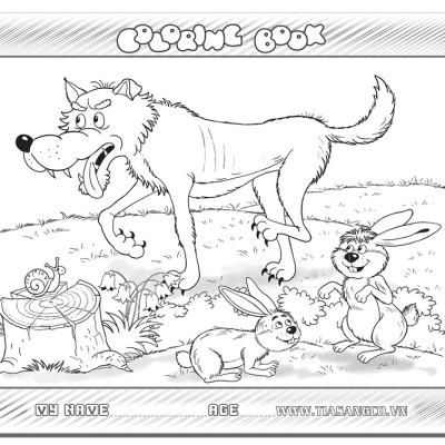 Xếp hình Tia Sáng Sói và thỏ  (30 Mảnh Ghép) - Tặng kèm tranh tô màu cho bé