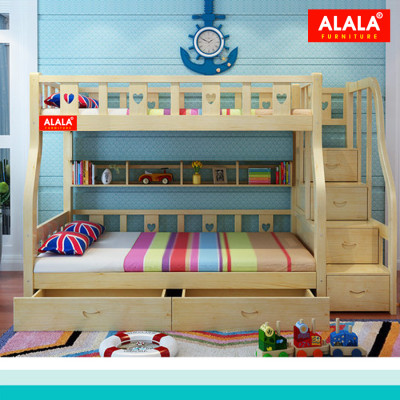 Giường tầng ALALA107 cao cấp/ Miễn phí vận chuyển và lắp đặt/ Đổi trả 30 ngày/ Sản phẩm được bảo hành 5 năm từ thương hiệu ALALA/ Chịu lực 700kg