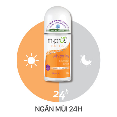 Lăn Khử Mùi – Trắng Mịn – Trẻ Trung M.pros 60ml