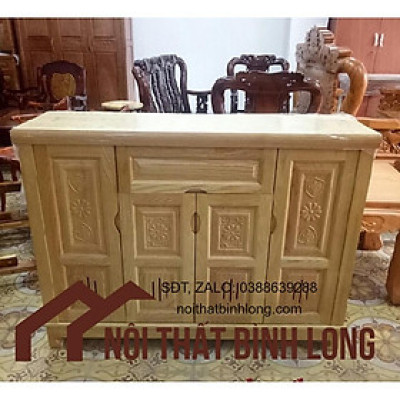 Tủ giày gỗ sồi 4 cánh , tủ để dày dép bằng gỗ , tủ gỗ cao cấp