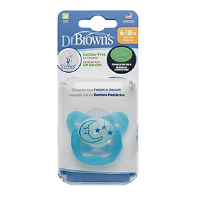 [ PV21008 ] Ty ngậm đơn phát sáng dạ quang Prevent chỉnh nha, chống vẩu Dr.Brown