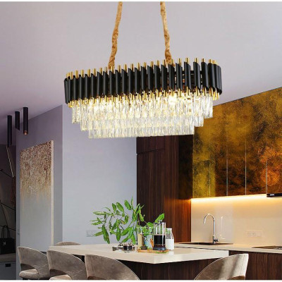 Đèn thả mâm XIOPA pha lê kiểu dáng sang trọng trang trí nội thất hiện đại - (101).