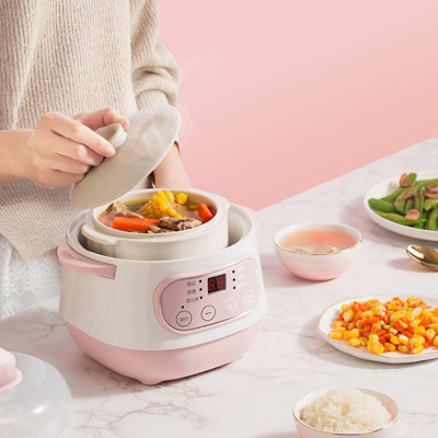 Nồi Nấu Cháo Chậm Cho Bé Ăn Dặm SEKA GT68 - Nồi Hầm Cháo, Kho Cá Chậm, Hầm Cách Thủy, Ninh Cháo Cho Bé 4 In 1 - Hàng chính hãng