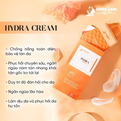 Kem Chống Nắng HYDRA CREAM 50g Quyên Lara, Chống Nắng Toàn Diện, Skincare