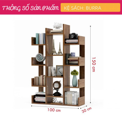 Giá đỡ sách trang trí không gian sống SMLIFE Burra
