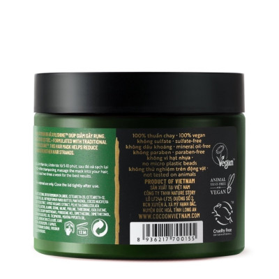 Kem ủ tóc bưởi Cocoon giảm gãy rụng, làm mềm tóc 200ml thuần chay