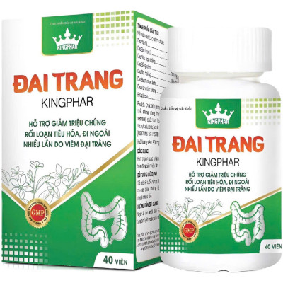 Viên uống Đại tràng VTV Vinh Thịnh Vượng VV, hộp 40v, dùng cho người bị viêm đại tràng cấp, mãn tính