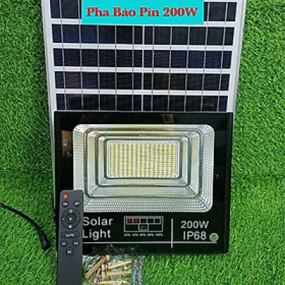 Đèn Pha Năng Lượng Mặt Trời Báo Pin 200W 
