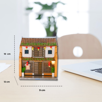 Mô Hình Tự lắp ráp DIY - Hội An Thế Giới Tí Hon-HA164-09 NHÀ CỔ TẤN KÝ