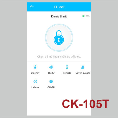 Chốt  điện tử lắp âm cho cửa tủ dùng thẻ cảm ứng - Glaze