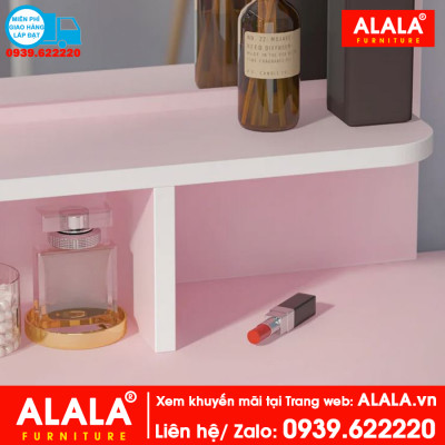 Bàn trang điểm ALALA804 màu hồng + Ghế ngồi - Thương hiệu ALALA 
