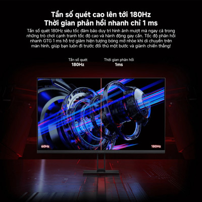 Màn Hình Gaming Xiaomi 2K Gaming Monitor G27Qi | Độ phân giải 2K | Tần Số Quét 180Hz | Phản Hồi 1ms | Hàng Chính Hãng