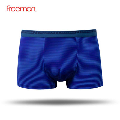 Combo 3 Quần lót nam boxer Freeman, chất liệu thun lạnh, thiết kế kẻ sọc trẻ trung BO772