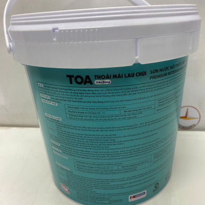 Sơn nước Toa thoải mái lau chùi siêu bóng màu xanh lá 7658 _5L