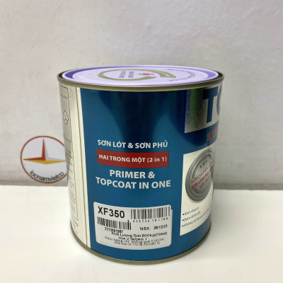 Sơn sắt mạ kẽm TOA không cần lót màu Xingfa nâu 800gram - XF350