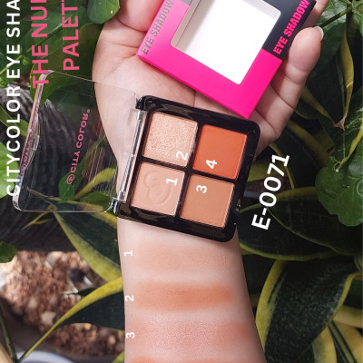 Phấn mắt CITY COLOR the Nudes Palette 4 ô.