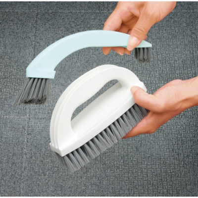 Combo bàn chải đa năng Ohe + bộ 2 chiếc móc treo đồ có núm hít chân không - made in Japan