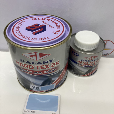 Sơn sắt mạ kẽm không cần lót Galant Hard Tex 2K Light Blue 4410 1L/bộ