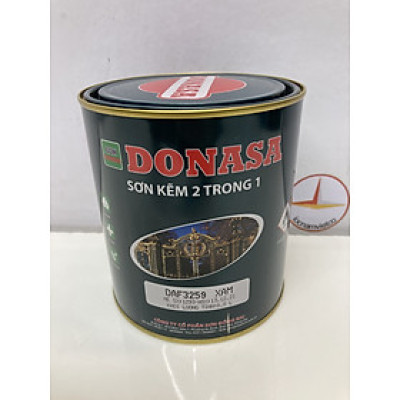 Sơn Sắt Kẽm Donasa 2 trong 1 màu DAF 3259 Xám Taiyang_800ml