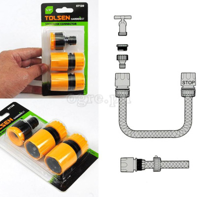 BỘ 3 ĐẦU NỐI ỐNG 1/2