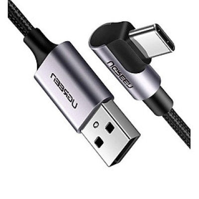 Ugreen UG50940US284TK 0.5M 3A màu đen USB Type-C cáp bẻ góc 90 độ - HÀNG CHÍNH HÃNG