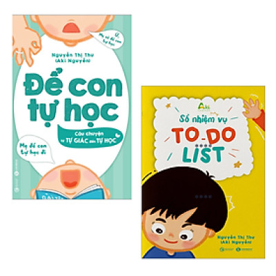 Combo 2 Cuốn Bí Kíp Để Con Tự Học: Để Con Tự Học - Câu Chuyện Từ Tự Giác Đến Tự Học+ To Do List - Sổ Nhiệm Vụ