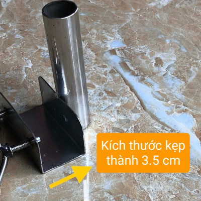 Thanh treo quạt màn cao cấp SU304 Không khoan tường ( BH 12 tháng )