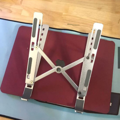 Đế tản nhiệt cho Laptop, Macbook - Giá đỡ, kệ đỡ, phụ kiện cao cấp cho Macbook, Laptop bằng hợp kim nhôm thông minh gấp gọn loại nhẹ, mỏng USLION-N3- Hàng Chính Hãng