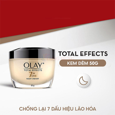 Kem dưỡng da ban đêm Olay Total Effects 7 in One Night Cream (50g) - Hàng chính hãng