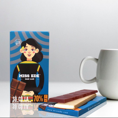 Sô cô la đen MISS EDE 70% Dak Lak - 60 g