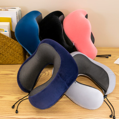 Gối chữ U làm bằng mút hoạt tính, gối kê cổ dễ thương dùng để máy bay, xe hơi, du lịch, kê cổ cổ gối ngủ trưa văn phòng-GC876348