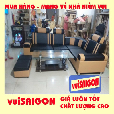 GHẾ SOPHA NỆM 2.1m x 1.6 DA MỀM MẠI CHỮ L PHÙ HỢP MỌI GIA ĐÌNH