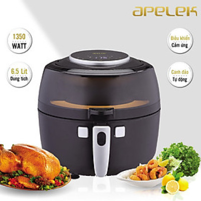 Nồi chiên không dầu APELEK AF-996A 6.5L - Hàng chính hãng - Mặt kính trong suốt tiện lợi - Dung tích nồi 6.5L - Bảng điều khiển cảm ứng - Công nghệ Rapid Air giảm đến 80% lượng dầu mỡ