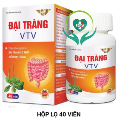 Viên uống Đại tràng VTV Vinh Thịnh Vượng VV, hộp 40v, dùng cho người bị viêm đại tràng cấp, mãn tính