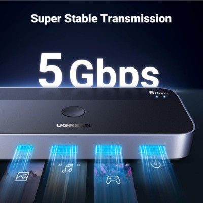 Thiết Bị Chia Sẻ 2 cổng USB 3.0 chia sang 4 cổng (3 USB A 3.0 + USB-C)  Ugreen 15705 - Hàng chính hãng